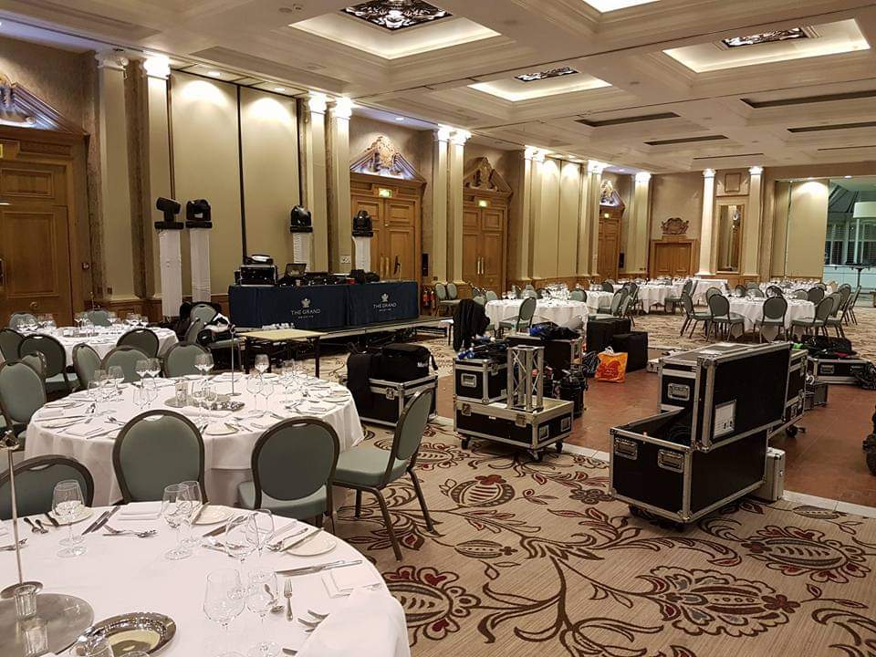 Ballroom production setup
